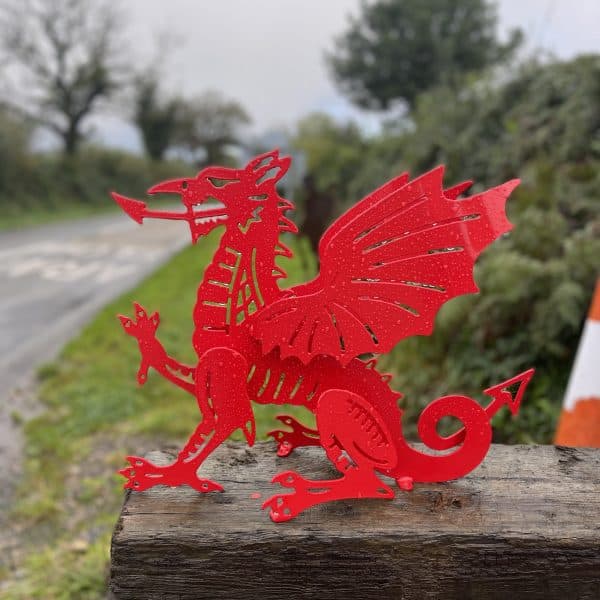 Sitting 3D Welsh Dragon